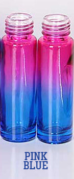 10 mL Glass Roll-On Bottle - Pink/Blue